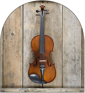  Viola Music Instrument leaning on brick wall