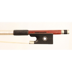 Violin bow stamped William Schuster mounted in Nickel