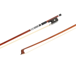 Model VA-3000 Pernambuco Viola Bow with Ebony Frog and Silver Mounted
