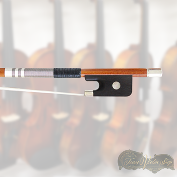 Model 2000 Pernambuco Cello Bow Mounted in Silver