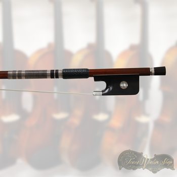 Model VA-3000 Pernambuco Viola Bow with Ebony Frog and Silver Mounted