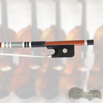 Model VC-3000 Pernambuco Cello Bow with Ebony Frog and Silver Mounted