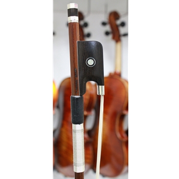 Arcos Brasil Silver Mounted Ebony Ipe Viola Bow